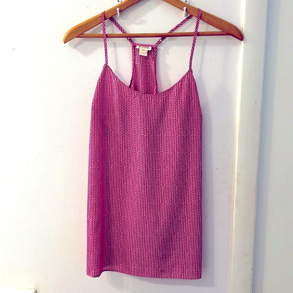 J.Crew Racerback Magenta Silky Camisole Top Sz00
